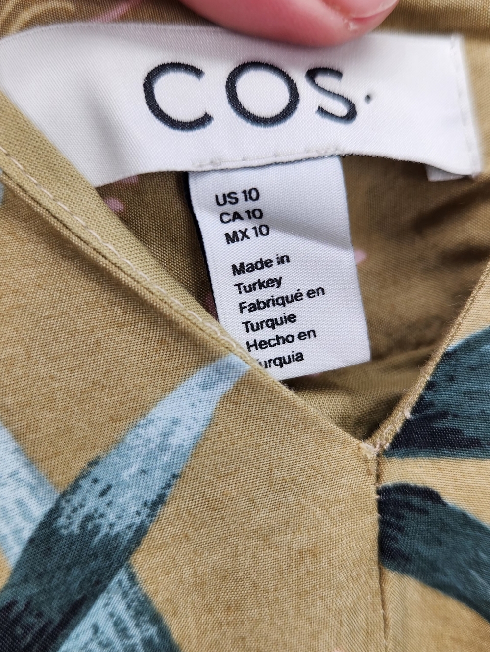 COS v neck slip maxi dress Size 10 Spring,summer Dress 100%cotton. - Picture 6 of 8
